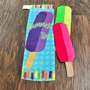 Evergreen enterprises summer time popsicle garden flag outdoor decor